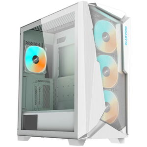 Gigabyte C301 V2 Tempered Glass RGB mATX Mid Tower Case with NO PSU - White