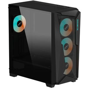 Gigabyte C301 Glass V2 RGB mATX Mid Tower Case with NO PSU - Black