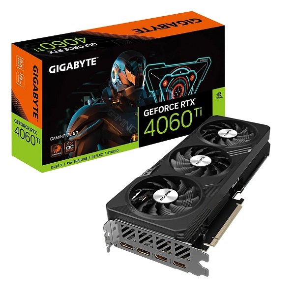 Gigabyte GeForce RTX 4060Ti Gaming 8GB GDDR6 OC Nvidia Video Card - HDMI, Display Port