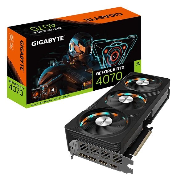 Gigabyte GeForce RTX 4070 Gaming 12GB GDDR6X OC Nvidia Video Card - HDMI, Display Port