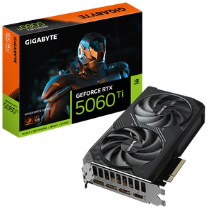 Gigabyte GeForce RTX 5060 Ti WINDFORCE OC 8G 8GB GDDR7 NVIDIA Graphics Card - DisplayPort, HDMI