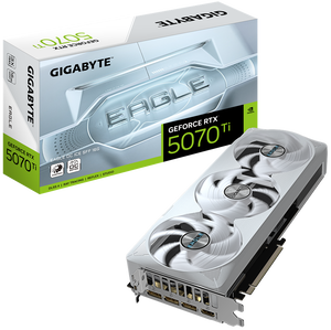 Gigabyte GeForce RTX 5070 Ti EAGLE OC ICE SFF 16G 16GB GDDR7 NVIDIA Graphics Card - DisplayPort, HDMI