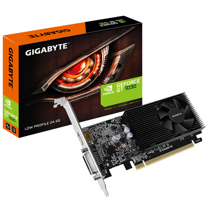 Gigabyte GT 1030 Low Profile D4 2G 2GB DDR4 Graphics Card - DVI-D, HDMI