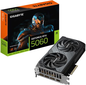 Gigabyte GeForce RTX 5060 WINDFORCE OC 8GB GDDR7 Nvidia Graphics Card - DisplayPort, HDMI
