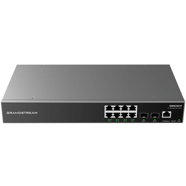 Grandstream GWN7801P 8xGigE 2xSFP PoE Managed Switch