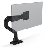 HAT Collective E5 Single Dynamic Monitor Desk Mount Bracket for Up to 49 Inch Flat Panel TVs or Monitors - Up to 20kg - Black