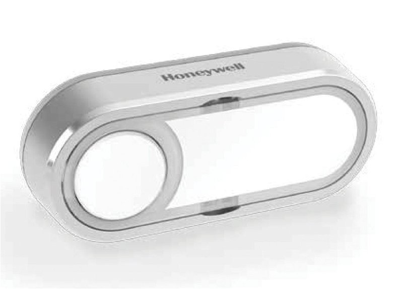 Honeywell Wireless Push Button with Nameplate and LED - Grey