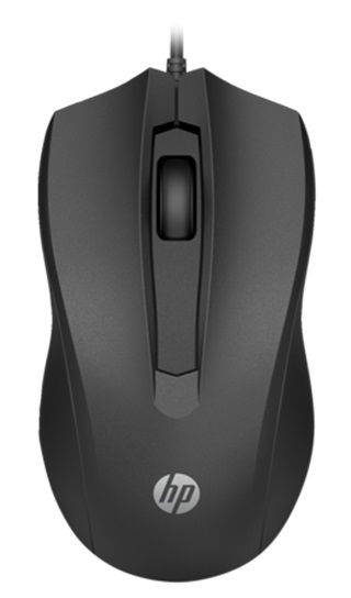 HP 105 Optical Wired Mouse - Black