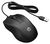 HP 105 Optical Wired Mouse - Black