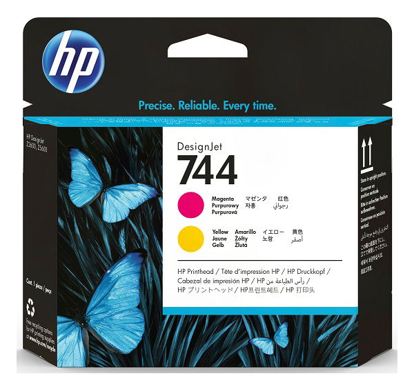 HP 744 Magenta and Yellow DesignJet Printhead