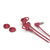 HP 150 3.5mm In-Ear Wired Stereo Earphones with Microphone - Empress Red