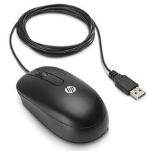view HP 3-Button Laser USB Wired Mouse - Black
