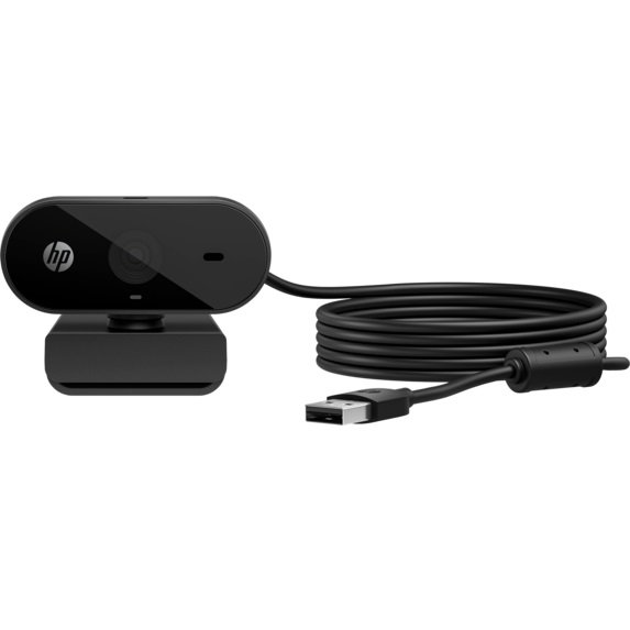 HP 320 1080 FHD 30fps Webcam - Black