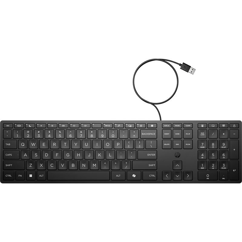 HP 320K Wired USB-A Keyboard - Black