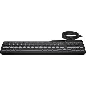 HP 405 USB-A/C Backlit Wired Keyboard - Black