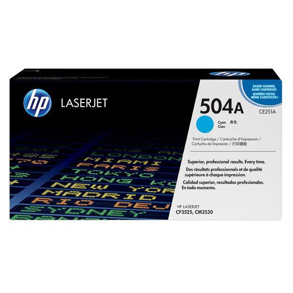 HP 504A Cyan Toner Cartridge