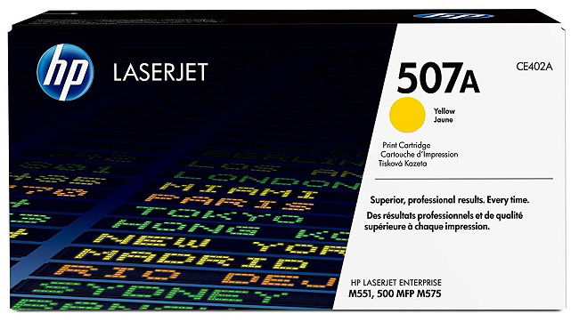 HP 507A Yellow Toner Cartridge