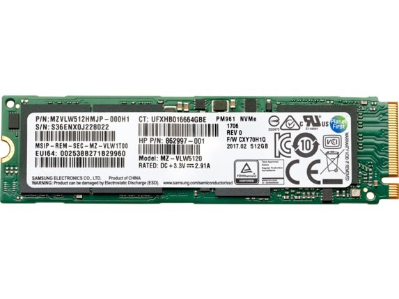 HP 512GB PCIe NVMe M.2 2280 Solid State Drive