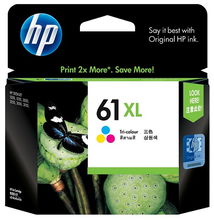view HP 61XL Tri-Color High Yield Ink Cartridge