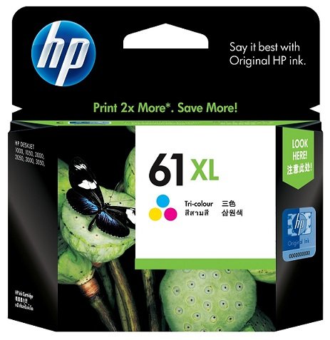 HP 61XL Tri-Color High Yield Ink Cartridge
