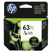 view HP 63XL Tri-Colour High Yield Ink Cartridge