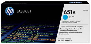 HP 651A Cyan LaserJet Toner Cartridge