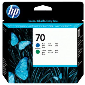 HP 70 Blue and Green Printhead