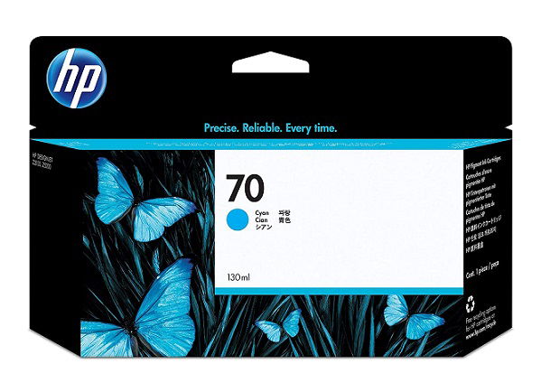 HP 70 Cyan 130ml DesignJet Ink Cartridge