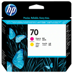 HP 70 Magenta and Yellow Printhead