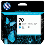 HP 70 Matte Black and Cyan Printhead