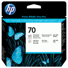 view HP 70 Photo Black and Light Grey Printhead