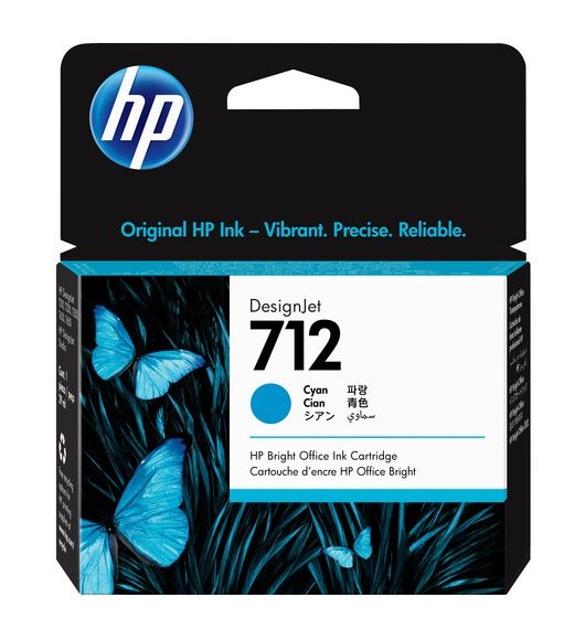 HP 712 Cyan 29ml DesignJet Ink Cartridge