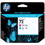 HP 72 Magenta and Cyan DesignJet Printhead