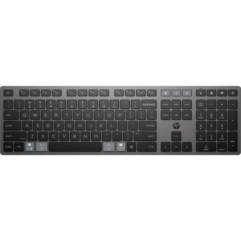 HP 725 Multi-Device Rechargeable Wireless Keyboard - Nightfall Black