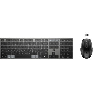 HP 725 Multi-Device Rechargeable Wireless Keyboard & Mouse Combo - Nightfall Black