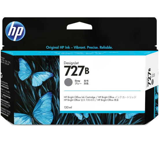 HP 727B 130ml Gray DesignJet Ink Cartridge