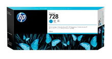 view HP 728 Cyan 300ml DesignJet Ink Cartridge