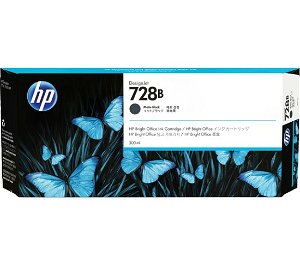 HP 728B 300ml Matte Black High Capacity Ink Cartridge