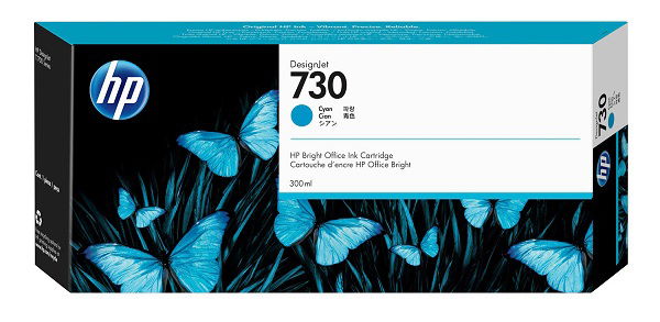 HP 730 300ml Cyan High Yield Ink Cartridge