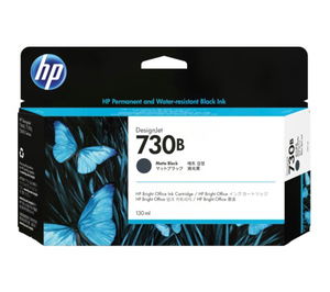 HP 730B 130ml Matte Black Ink Cartridge