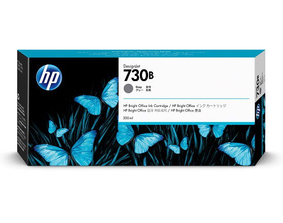 HP 730B 300ml Gray Ink Cartridge