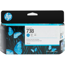 view HP 738 Cyan 130ml DesignJet Ink Cartridge
