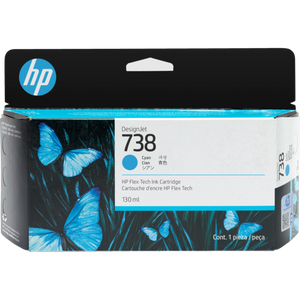 HP 738 Cyan 130ml DesignJet Ink Cartridge