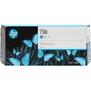 HP 738 Cyan 300ml DesignJet Ink Cartridge