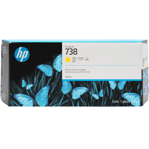 HP 738 Yellow 300ml DesignJet Ink Cartridge