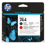 HP 744 Matte Black and Chromatic Red DesignJet Printhead