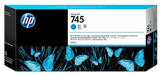 HP 745 Cyan 300ml DesignJet Ink Cartridge