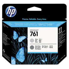 view HP 761 Grey and Dark Grey DesignJet Printhead