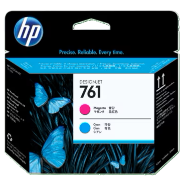 HP 761 Magenta and Cyan DesignJet Printhead