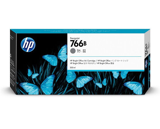 HP 766B 300ml Gray DesignJet Ink Cartridge